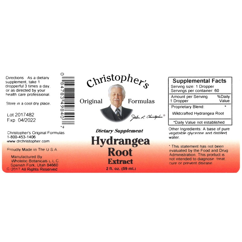 Hydrangea Root Extract by Christopher's