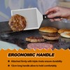 Herogo Burger Spatula, Stainless Steel Large Metal Spatula with Beveled