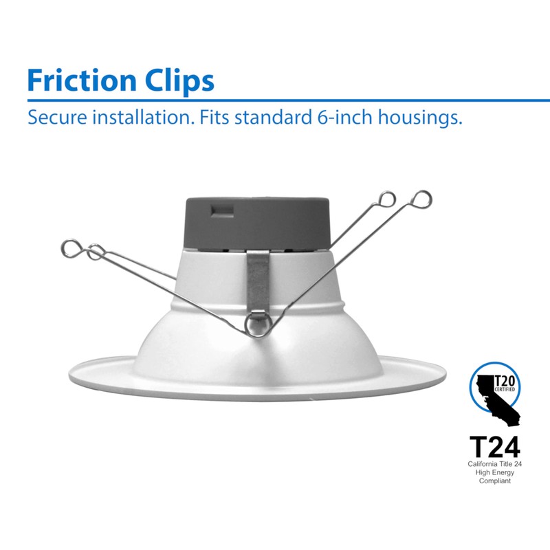 NICOR DLR566121203KWH DLR56(v6) 5/6-inch White 1200 Lumen 3000K Recessed LED