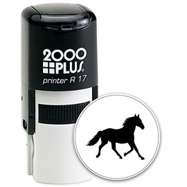 Self Inking Stamp Ink Stamp Stock Stamp Self Ink Stamp Craft Supplies Ink Stamper Cosco Round Glorious Horse Mane Self Inking Rubber Stamp - Black Ink