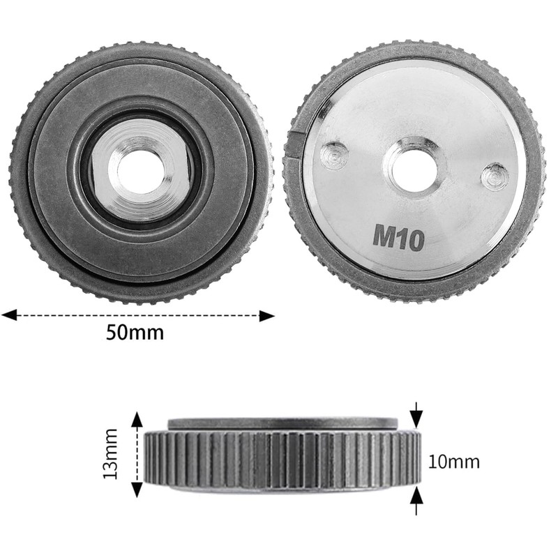 Bestgle M10 Angle Grinder Locking Nut Quick Release Pressure Plate