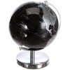 Lesser & Pavey Black & Silver World Globe, Metal, 19cm