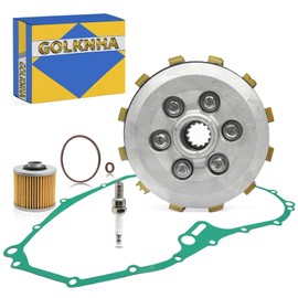 GOLKNHA Clutch Kit & Friction Steel Plate for Yamaha Raptor 700 R 700R 2006-2024, Clutch Assembly OEM# 1S3-16351-00-00 1S3-16371-10-00