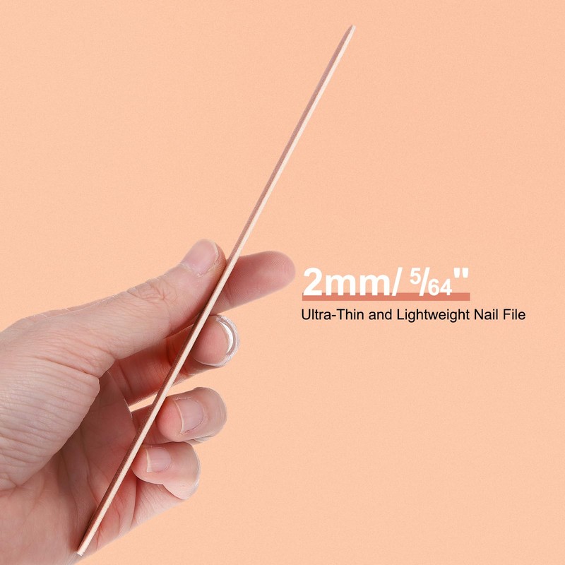 HARFINGTON 120pcs Nail File, 100/180 Grit Fingernail File for Natural