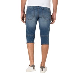 Timezone Men's 3/4 Jeans Shorts 25-10027 ConnorTZ Knee-Length Jeans, Classic Blue Wash 3833