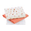 Clevamama Clevamama Bamboo Muslin Cloth Set - Coral (3pk)