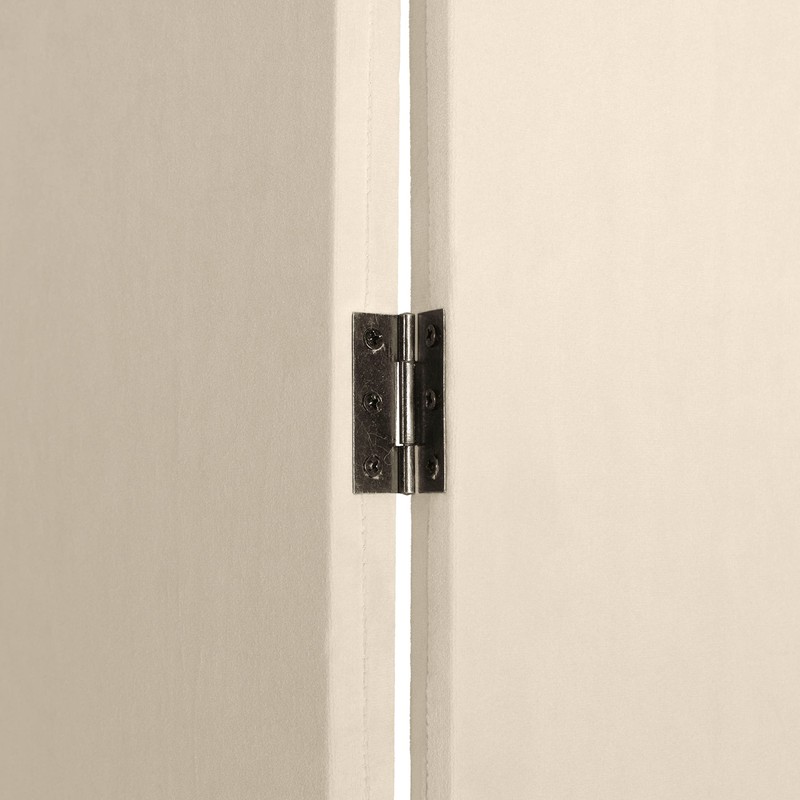 Red Lantern 6 ft. Modern Arch Velvet Room Divider Cream