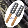 PreAsion 2pcs Sugarcane Peeler Knife 4.3" Steel Sugar Cane Peeler