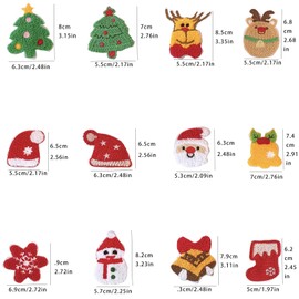 Kewmayer Pack of 12 Snowman Christmas Tree Santa Claus Hair Pins, Cartoon Snap Hair Clips, Hair Accessories, Christmas Hair Clip, Children's Christmas Party Festival Hair Accessories, for Christmas