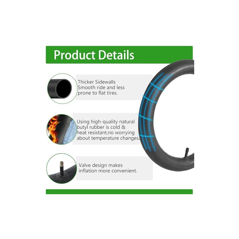 2-Pack 20x3 Fat Tire Tube 20x3.0 Inner Tube
