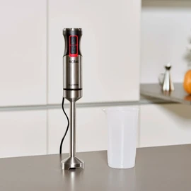 Solac BA5606 Pro 1000 - 1000 W Hand Blender, Splash-proof Hand Blender, Ice Crusher, Includes Measuring Cup, Multi Speed and Turbo Function, Stainless Steel, Ergonomic, Black, BPA Free