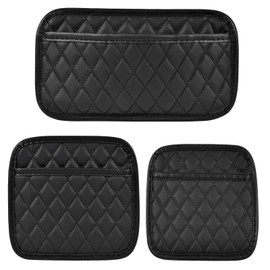 ALI2 Set of 3 different sizes of side organiser for car seats, car seat organiser, car organiser, storage for car seats, storage box for car seats, leather