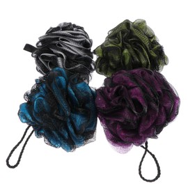 TOVINANNA 4pcs Body Cleaning Bath Balls Comfortable Exfoliating Shower Tool Dense Mesh for Rich Bubbles for Daily Skin Care and Deep Cleansing and Variations