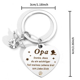 Grandpa Gift Birthday, Grandpa Gift, Grandpa Gift, Grandpa Gift, Grandpa Gift, Grandpa Gift, Key Ring, Grandpa Gift, Christmas, Father's Day Gift for Grandpa, Grandpa 2 Keyring, Unit size