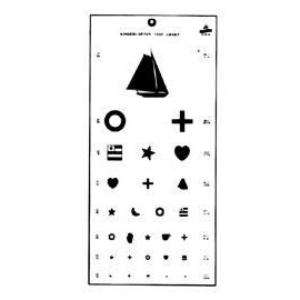 ALIMED 98EYE4-1 Chart Eye- Kindergarten Plastic