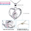Unicorn Crystal Necklace Hypoallergenic Earrings Girls Toys Jewelry licorne Heart