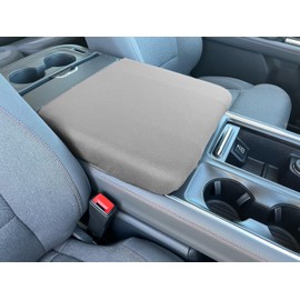 Car Console Covers Plus Made in USA Designed for Ford Expedition 2025 Neoprene Auto Armrest Center Console Cover Protector Gray