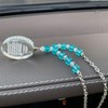 Islam Quran AYATUL KURSI blue crystal Allah car hanging car