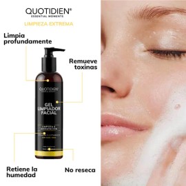 Kit Skincare Limpiador Facial + Tonico Facial + Serum Vitamina C + Suero Acido Hialuronico + Gel Contorno de Ojos - Kit Skin care Hidratacion Facial - Cuidado Facial Antienvejecimiento - Antimanchas