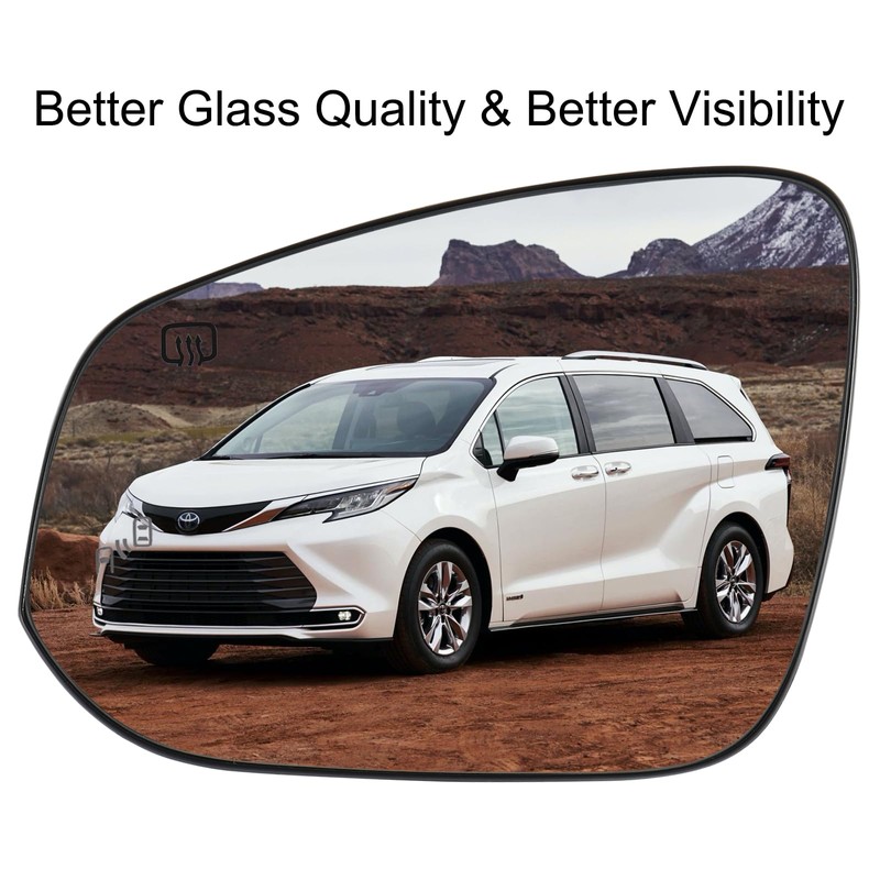 Driver Side Mirror for Toyota Sienna (US Version) 2021-2025 with