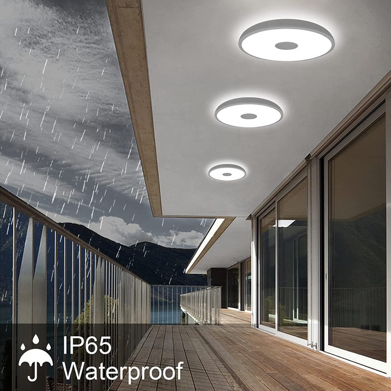 Upgrade Waterproof Ceiling Light LED Music Ceiling Lamp with Bluetooth