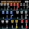 SOMELINE Ferrule Hexagonal Crimping Tool Kit, 21 Sizes Ferrules, 24-8