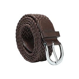 QUINTRA Wax Rope Women's Belt Retro Decorative Jeans Belt Dress Pin Buckle Belt Women's Hat Scarf Men's Set, coffee, One Size