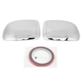 1 Pair Wing Mirror Cover Cap Left Right Door Mirror Housing Replacement For Chevy Silverado 1999 to 2006 Electroplating