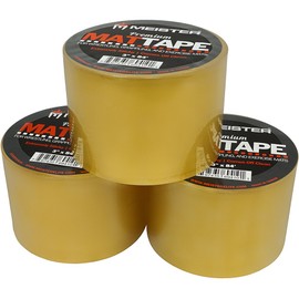Meister Premium Mat Tape for Wrestling, Grappling and Exercise Mats - Clear - 3" x 84ft - 3 Rolls