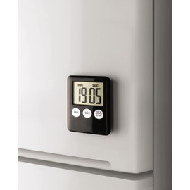 Large Display Digital Timer – 100 Minute Kitchen Cooking Countdown Magnetic Timer Alarm for Fridge or Cooker with Easy Read Screen & 3 Simple Buttons – Measures 7.5 x 5.8 x 1.5cm