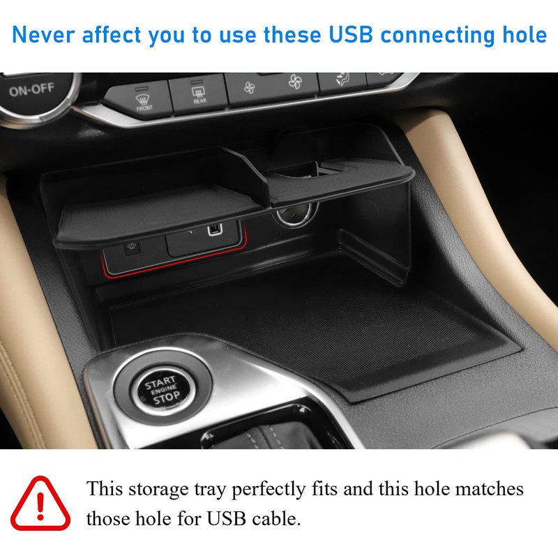 TTCR-II Compatible with Nissan Sentra Center Console Organizer 2020-2024 2025,