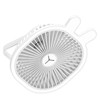3 Speeds Mini Desk Fan with Light Portable Hanging Folding