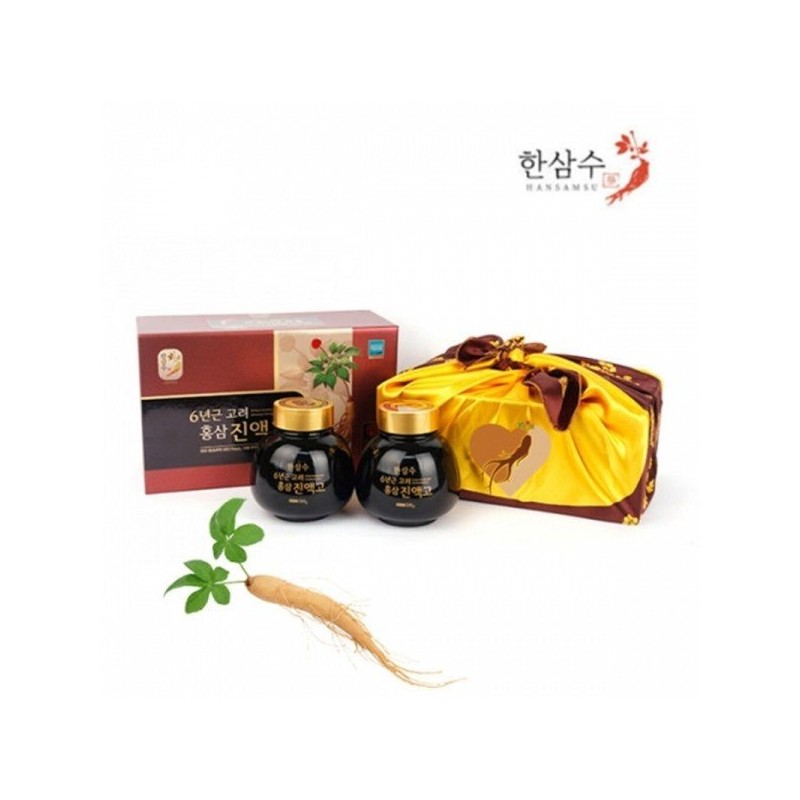 한삼수 6년근 고려홍삼 진액고 500g x 2병 (1박스) 부모님 명절