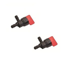 (2) 1/4`` Inline Fuel Gas SHUT-OFF VALVE PETCOCK 90 Degree for Tecumseh 35857 ;supply_by_theropshop
