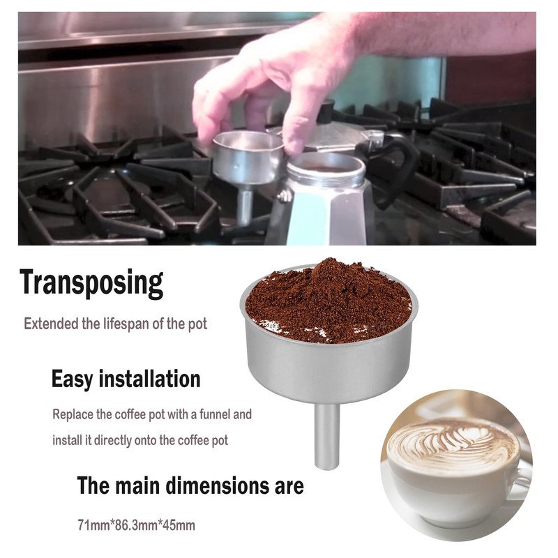 Coffee Pot Replacement Funnel Fits for Mocha Coffee Maker Pot