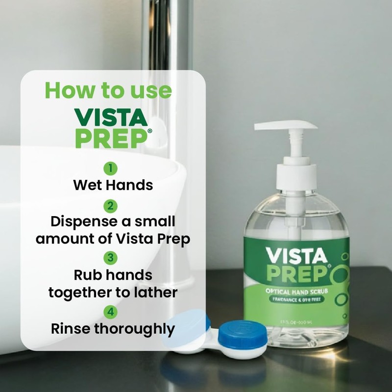 Vista-Prep | Optical Hand Scrub | Pre-Insertion Hygiene Solution For