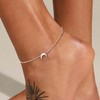 ChicSilver Sterling Silver Anklets for Women Dainty Small Moon Ankle