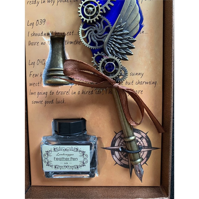moonwood Fountain Pen Feather Pen Feather Ink Nib Feather Pen