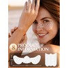 Silver Glitter Freckles Face Tattoo, 8 PCS Makeup Patches, Glow