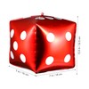 Generic 10pcs Cube Dice Foil Balloons Shaped Balloons for Birthday