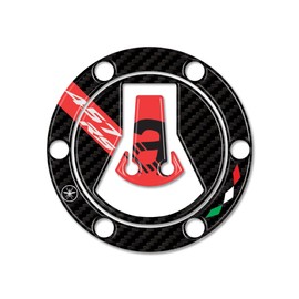 labelbike - 3D Sticker for Decoration and Protection of the Motorcycle Fuel Cap Compatible with Aprilia RS 457 2024 - Carbon Fibre