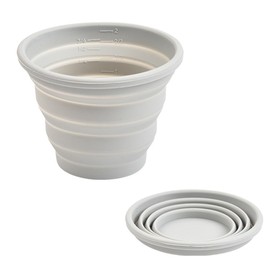 Carimee Silicone Collapsible Cups for Traveling, Reusable Folding Travel Cup, Small Portable Backpacking Camping Cup for Outdoor, 300ml, 1Pack