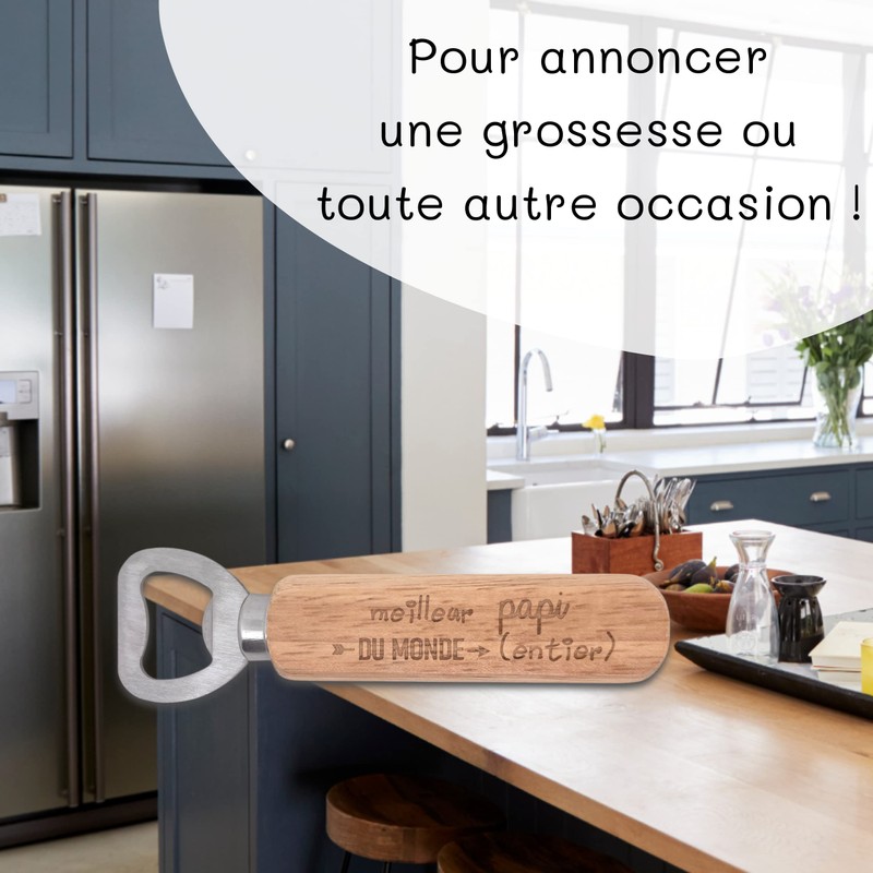 ERNESTINE - Bottle Opener Papi je t'aime - Gift for