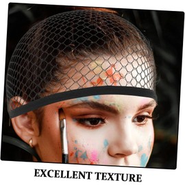 Red para Peluca Negra de 3 Piezas, Redecilla Ligera Irritación, Material Eva para Cuidado y Peinado del Cabello