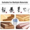 Wolfride 4PCS Flush Trim Router Bit Set 1/4 Inch Shank