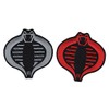 Cobra G.I. Joe Cobra Bundle Silver-Red 2pcs Hook Patch by