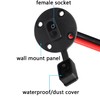 CERRXIAN 0.3m 10AWG SAE Mount Panel Solar Cable, SAE 2