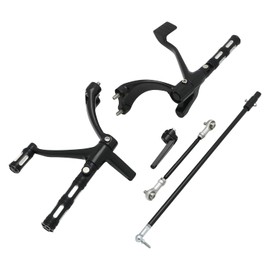 Motorcycle Forward Controls Complete Kit Pegs Levers Linkages for Harley 2014-2022 Sportster XL 883 1200 Forty Eight XL883/C/N/L/R, XL1200C/R/L/N/X(Black)