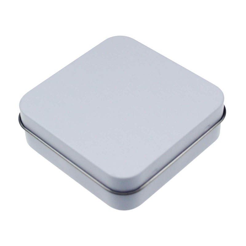 Goodma 12 Pieces Square Metal Empty Tins Home Storage Containers