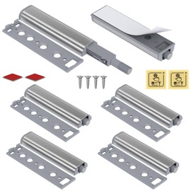 Push to Open Door Catches Jiayi 6 Pack Cupboard Magnetic Push Catch Latch Release for Kitchen Closet Door Closing Cabinet Push Open Touch Push Close Drawer Opener Wardrobe Closure Closer